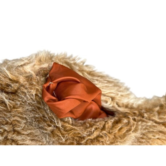 Vintage 70s Jc Penney Teddy Shaggy Fur Knit Jacket Hippie‎ Women's  size XS/S - Picture 7 of 8